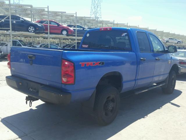 3D7KS28A88G211469 - 2008 DODGE RAM 2500 S Կապույտ լուսանկար 4
