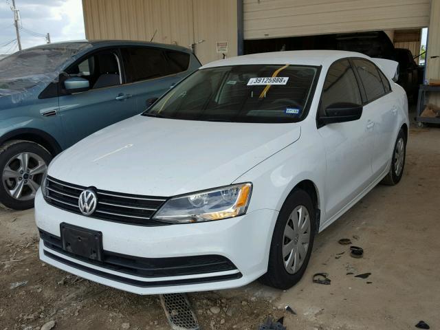 3VW2K7AJ4FM346896 - 2015 VOLKSWAGEN JETTA BASE Սպիտակ լուսանկար 2
