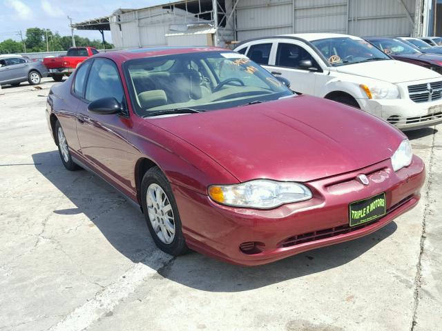 2G1WW12E059319220 - 2005 CHEVROLET MONTE CARL წითელი ფოტო 1
