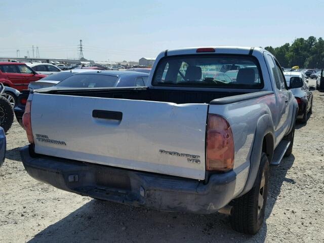 5TETU62N46Z240481 - 2006 TOYOTA TACOMA PRE SILVER photo 4