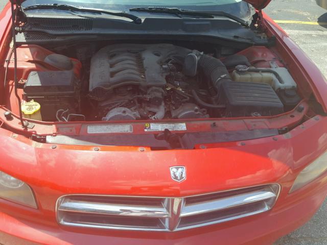 2B3KA33V09H620002 - 2009 DODGE CHARGER SX RED photo 7