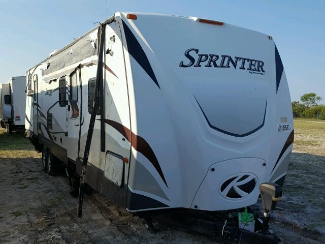 4YDT31121C1532105 - 2012 KEYSTONE SPRINTER WHITE photo 1