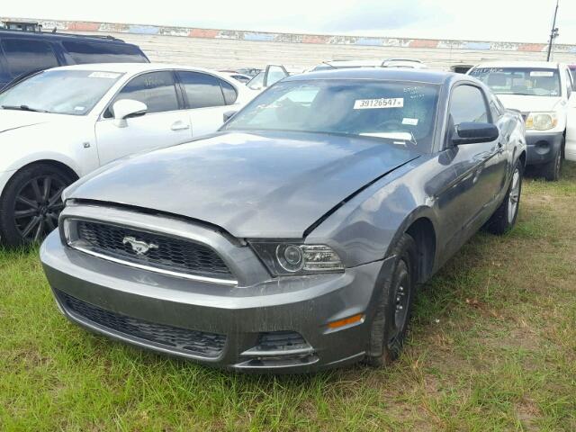 1ZVBP8AM5E5321821 - 2014 FORD MUSTANG GRAY photo 2