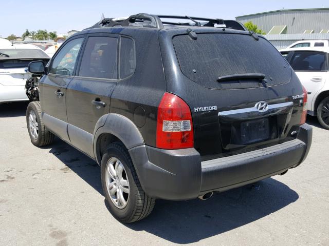 KM8JN72D16U318284 - 2006 HYUNDAI TUCSON GLS BLACK photo 3