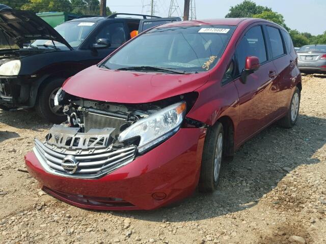 3N1CE2CP7EL359331 - 2014 NISSAN VERSA NOTE RED photo 2