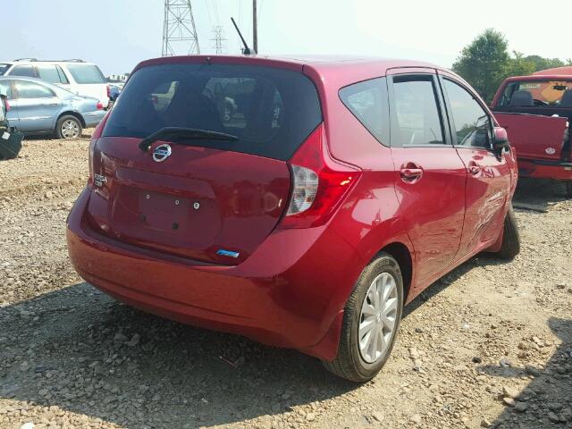 3N1CE2CP7EL359331 - 2014 NISSAN VERSA NOTE RED photo 4