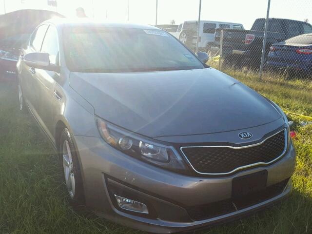 5XXGM4A74FG428070 - 2015 KIA OPTIMA GRAY photo 1