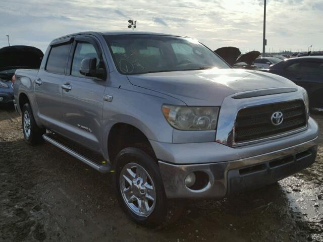 5TFEV54198X054858 - 2008 TOYOTA TUNDRA SILVER photo 1