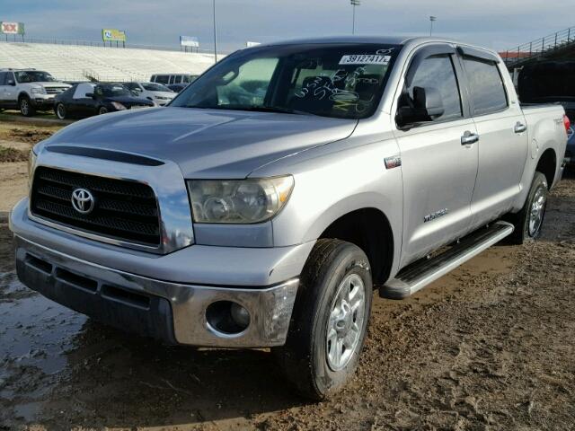 5TFEV54198X054858 - 2008 TOYOTA TUNDRA SILVER photo 2