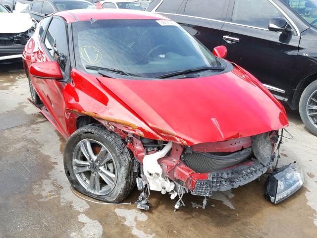 JHMZF1D60DS003466 - 2013 HONDA CR-Z EX RED photo 1