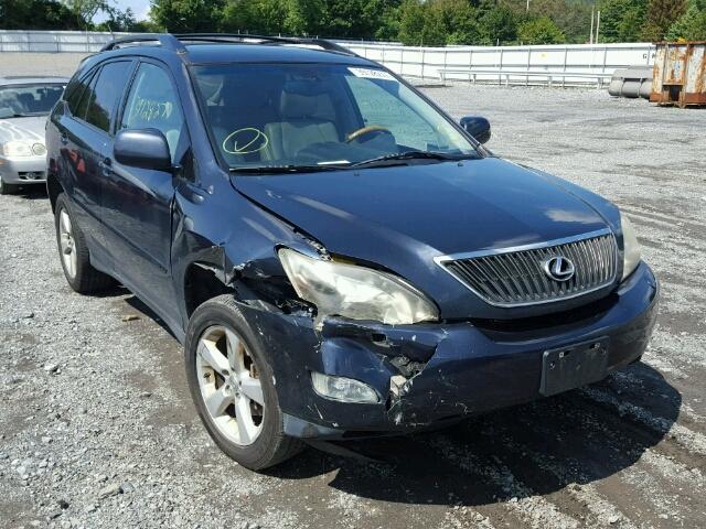 2T2HA31U74C014553 - 2004 LEXUS RX 330 BLUE photo 1