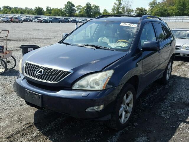 2T2HA31U74C014553 - 2004 LEXUS RX 330 BLUE photo 2