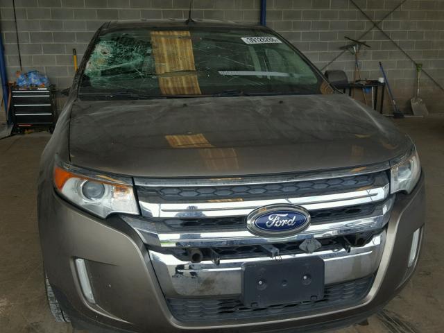 2FMDK3KC8DBA17620 - 2013 FORD EDGE LIMIT BEIGE photo 9