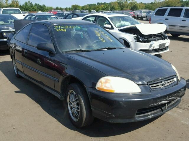 1HGEJ6223WL004265 - 1998 HONDA CIVIC DX BLACK photo 1