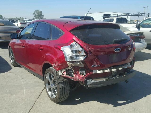 1FADP3K27EL337564 - 2014 FORD FOCUS SE RED photo 3