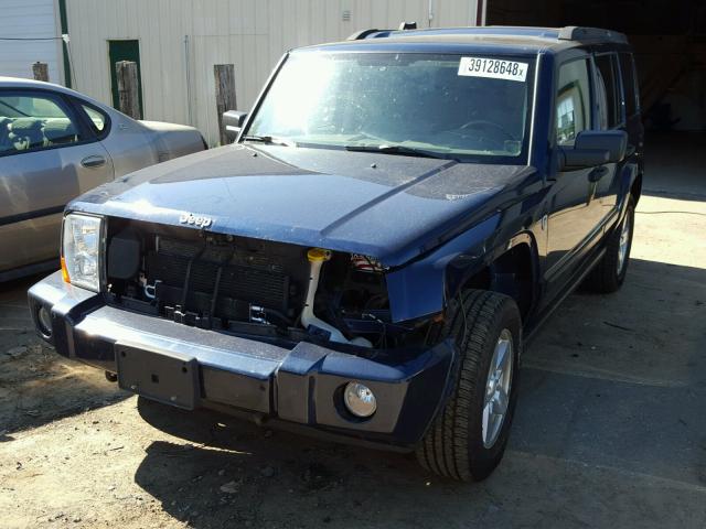 1J8HG48N16C286141 - 2006 JEEP COMMANDER BLUE photo 2