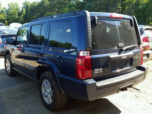 1J8HG48N16C286141 - 2006 JEEP COMMANDER BLUE photo 3