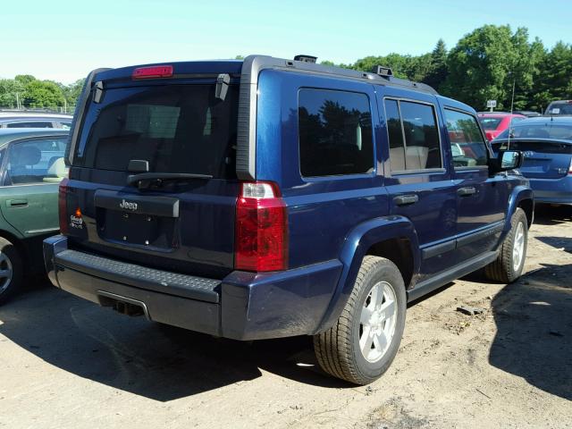 1J8HG48N16C286141 - 2006 JEEP COMMANDER BLUE photo 4
