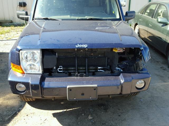 1J8HG48N16C286141 - 2006 JEEP COMMANDER BLUE photo 9