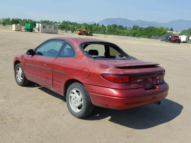 3FAKP113XYR106959 - 2000 FORD ESCORT ZX2 MAROON photo 3