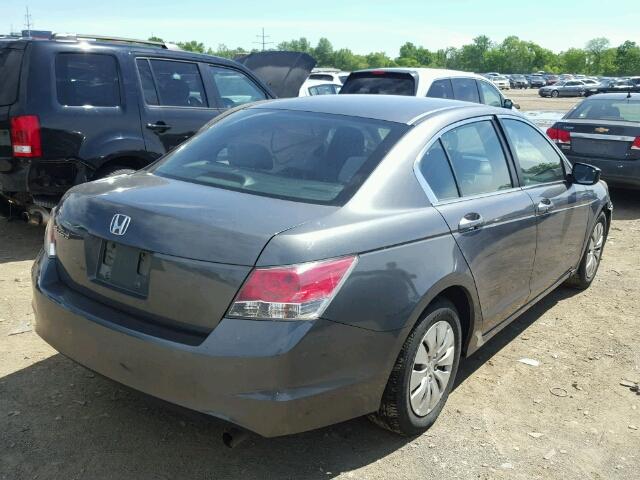 1HGCP263X8A147181 - 2008 HONDA ACCORD LX GRAY photo 4