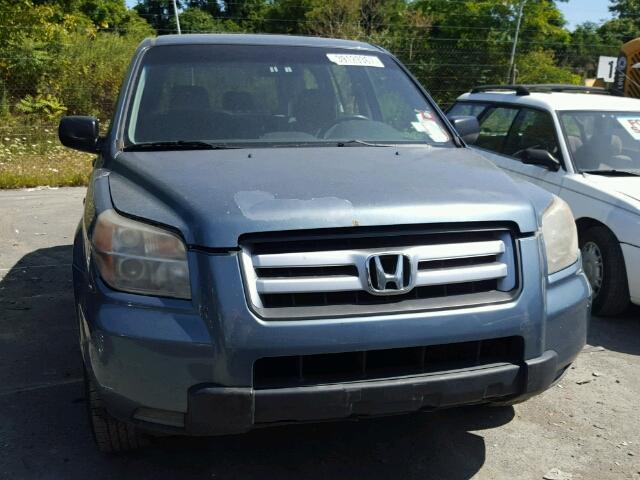 5FNYF18127B012831 - 2007 HONDA PILOT LX BLUE photo 9