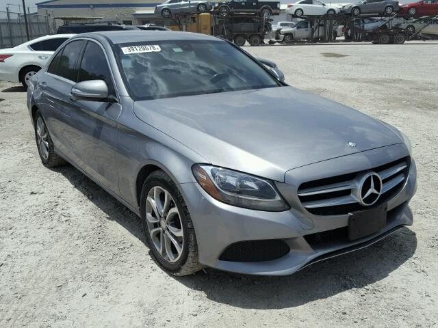 55SWF4JB8FU048144 - 2015 MERCEDES-BENZ C 300 GRAY photo 1