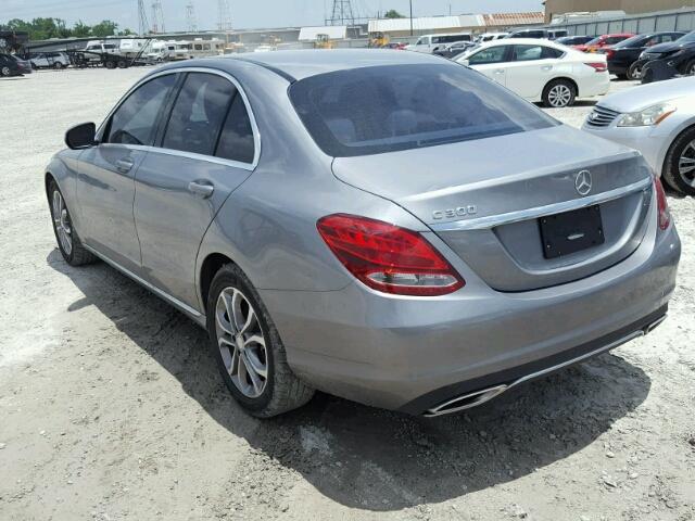 55SWF4JB8FU048144 - 2015 MERCEDES-BENZ C 300 GRAY photo 3