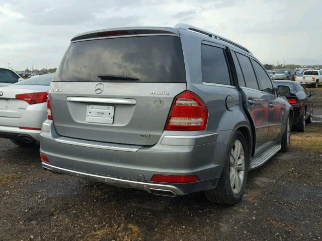 4JGBF7BEXAA590496 - 2010 MERCEDES-BENZ GL SILVER photo 4