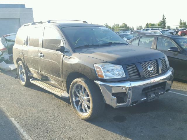 5N1AA08A55N714095 - 2005 NISSAN ARMADA SE BLACK photo 1