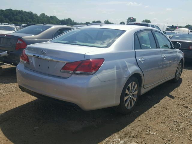 4T1BK3DB3CU460603 - 2012 TOYOTA AVALON BAS SILVER photo 4