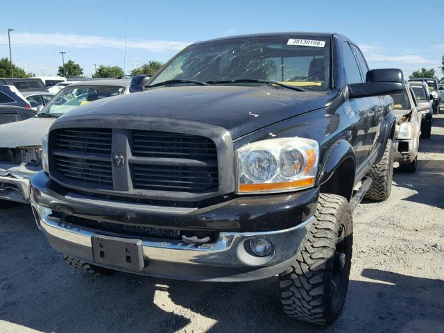 3D7KS28C56G123851 - 2006 DODGE RAM 2500 S BLACK photo 2