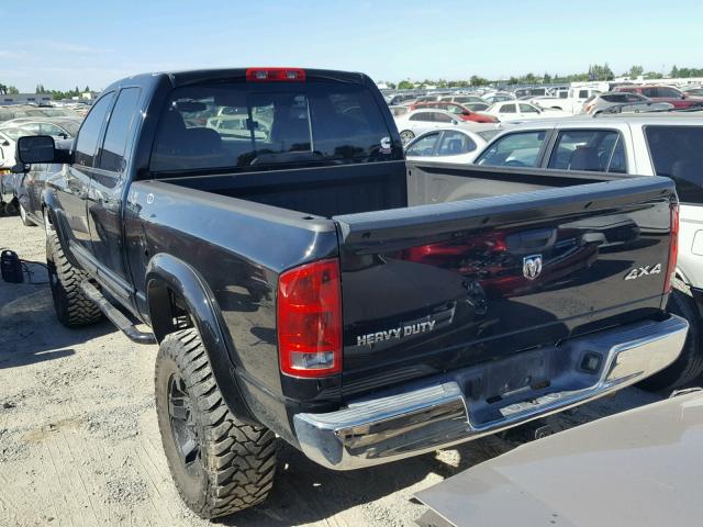 3D7KS28C56G123851 - 2006 DODGE RAM 2500 S BLACK photo 3