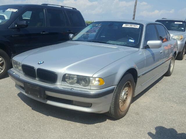 WBAGH83431DP23692 - 2001 BMW 740 IL SILVER photo 2