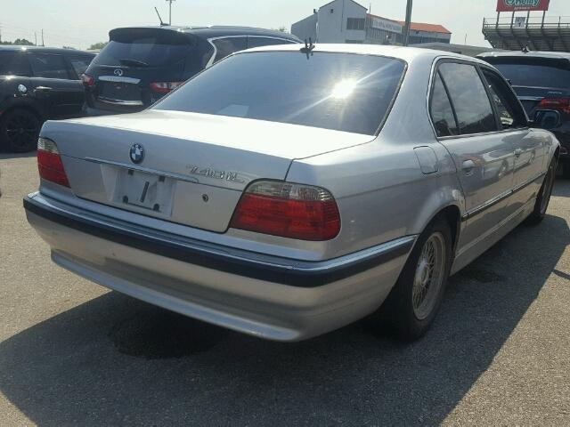 WBAGH83431DP23692 - 2001 BMW 740 IL SILVER photo 4