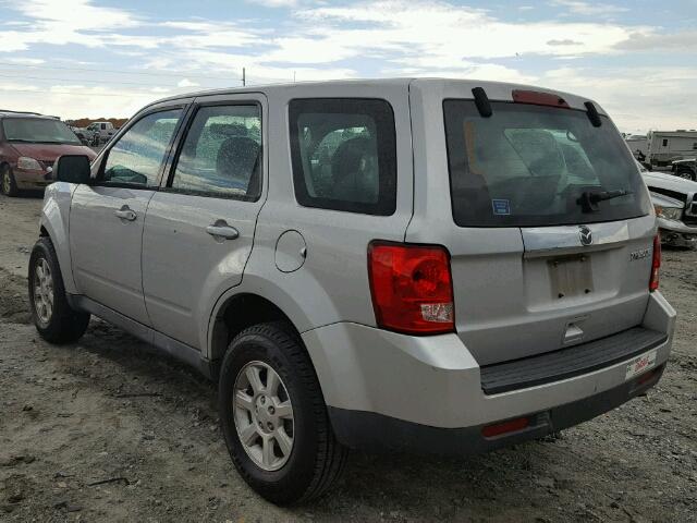 4F2CY0C7XAKM08588 - 2010 MAZDA TRIBUTE I SILVER photo 3