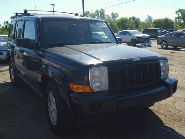 1J8HG48K66C338093 - 2006 JEEP COMMANDER BLACK photo 1