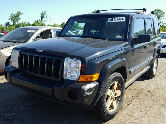 1J8HG48K66C338093 - 2006 JEEP COMMANDER BLACK photo 2