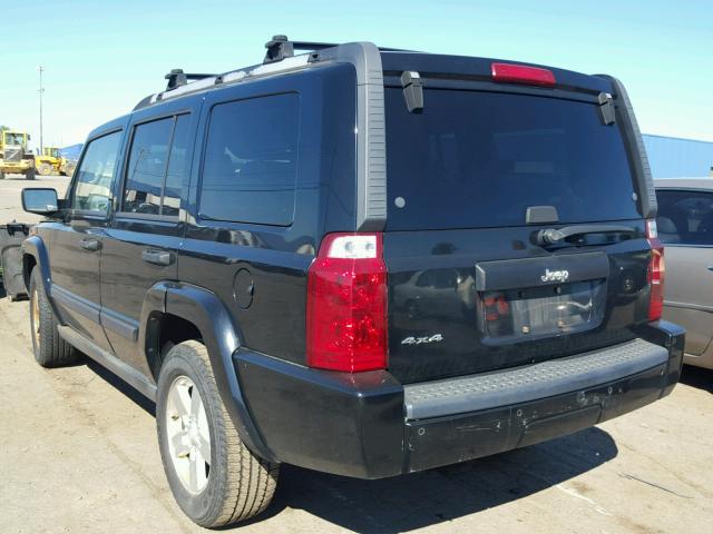 1J8HG48K66C338093 - 2006 JEEP COMMANDER BLACK photo 3