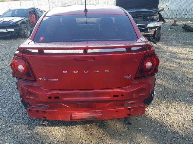 1C3CDZBG3EN160632 - 2014 DODGE AVENGER R/ RED photo 10