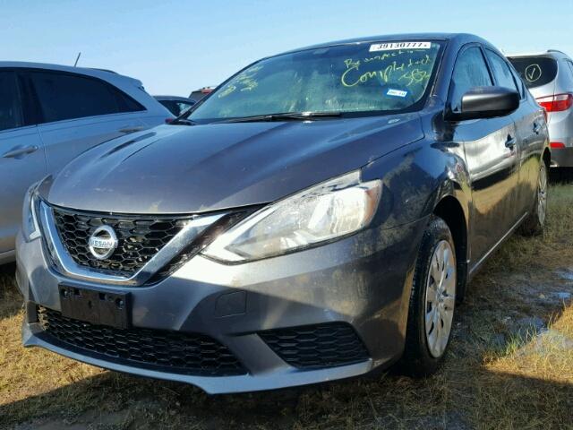 3N1AB7AP3GY287257 - 2016 NISSAN SENTRA S CHARCOAL photo 2