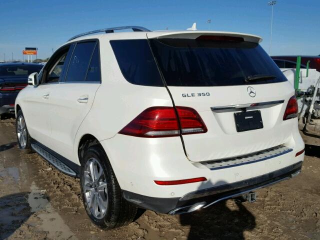 4JGDA5JBXHA982875 - 2017 MERCEDES-BENZ GLE WHITE photo 3