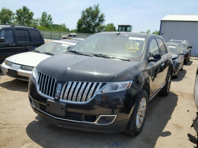 2LMDJ6JK4EBL08196 - 2014 LINCOLN MKX BLACK photo 2