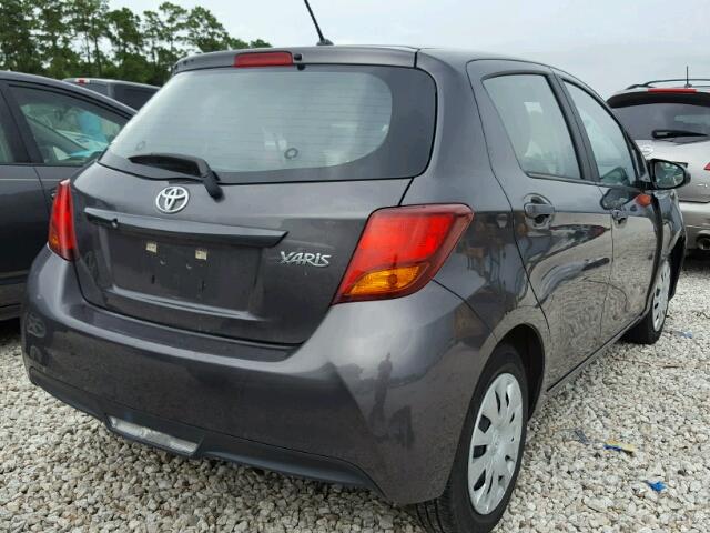 VNKKTUD31GA063440 - 2016 TOYOTA YARIS L CHARCOAL photo 4