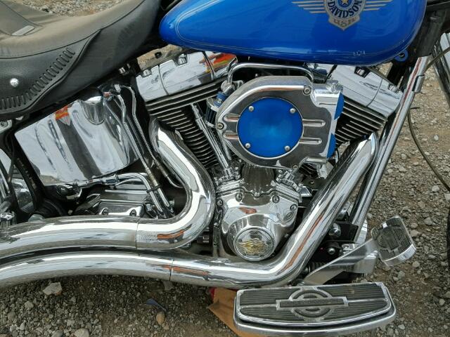 1HD1BXB152Y025654 - 2002 HARLEY-DAVIDSON FLSTFI BLUE photo 7