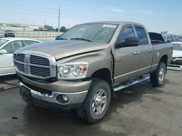 3D7KS28A58G168547 - 2008 DODGE RAM 2500 S TAN photo 2