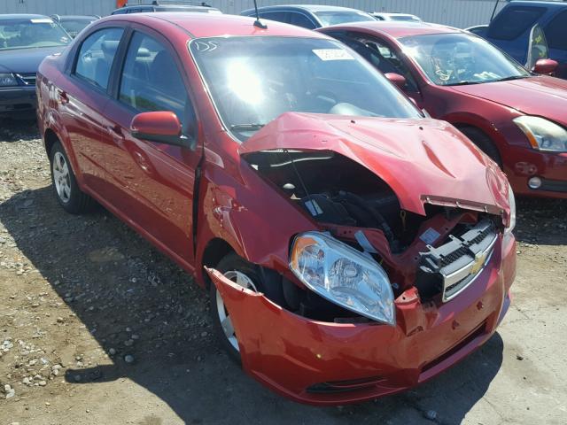 KL1TD5DE2AB132033 - 2010 CHEVROLET AVEO LS RED photo 1