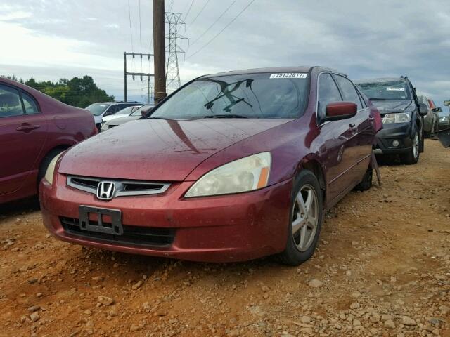 1HGCM56765A001613 - 2005 HONDA ACCORD EX BURGUNDY photo 2