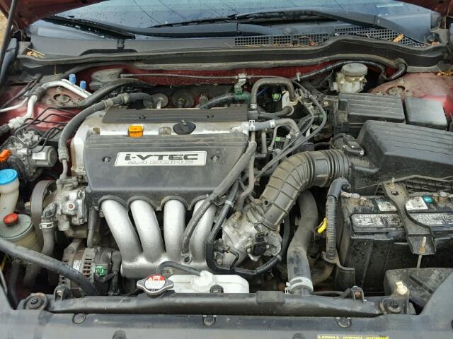 1HGCM56765A001613 - 2005 HONDA ACCORD EX BURGUNDY photo 7