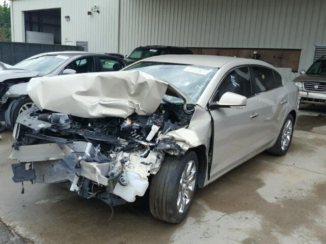 1G4GC5EC0BF322171 - 2011 BUICK LACROSSE GOLD photo 2